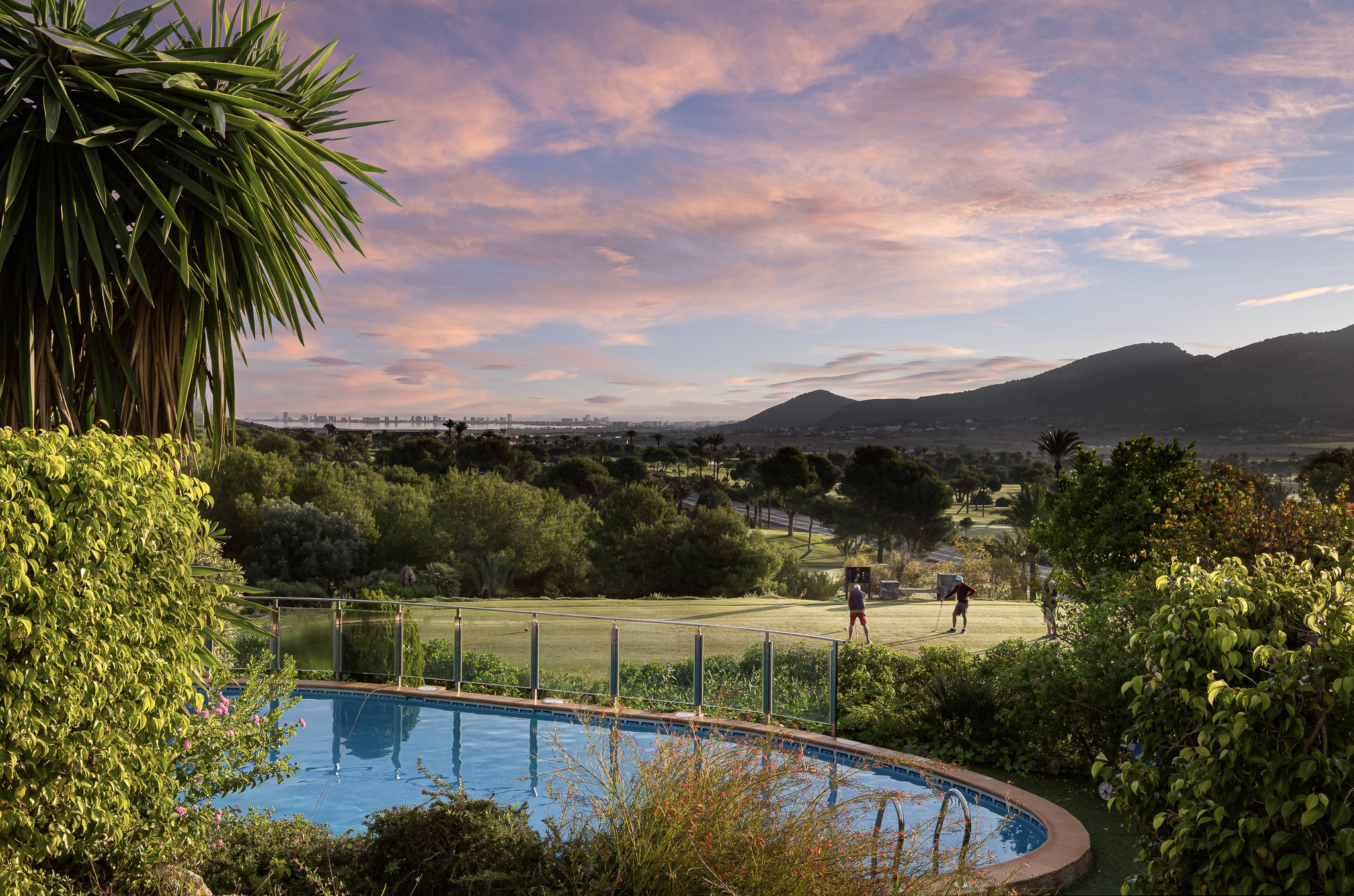 Sunset pool and golf views, listed on PhotoPulse
